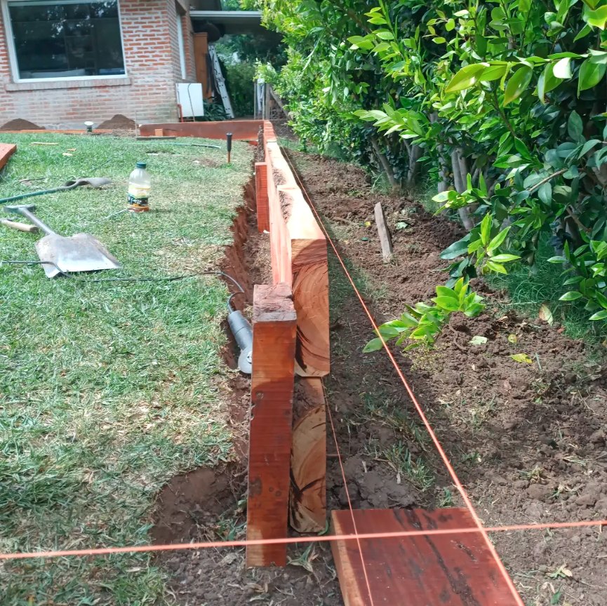 Contención de quebracho en armado
